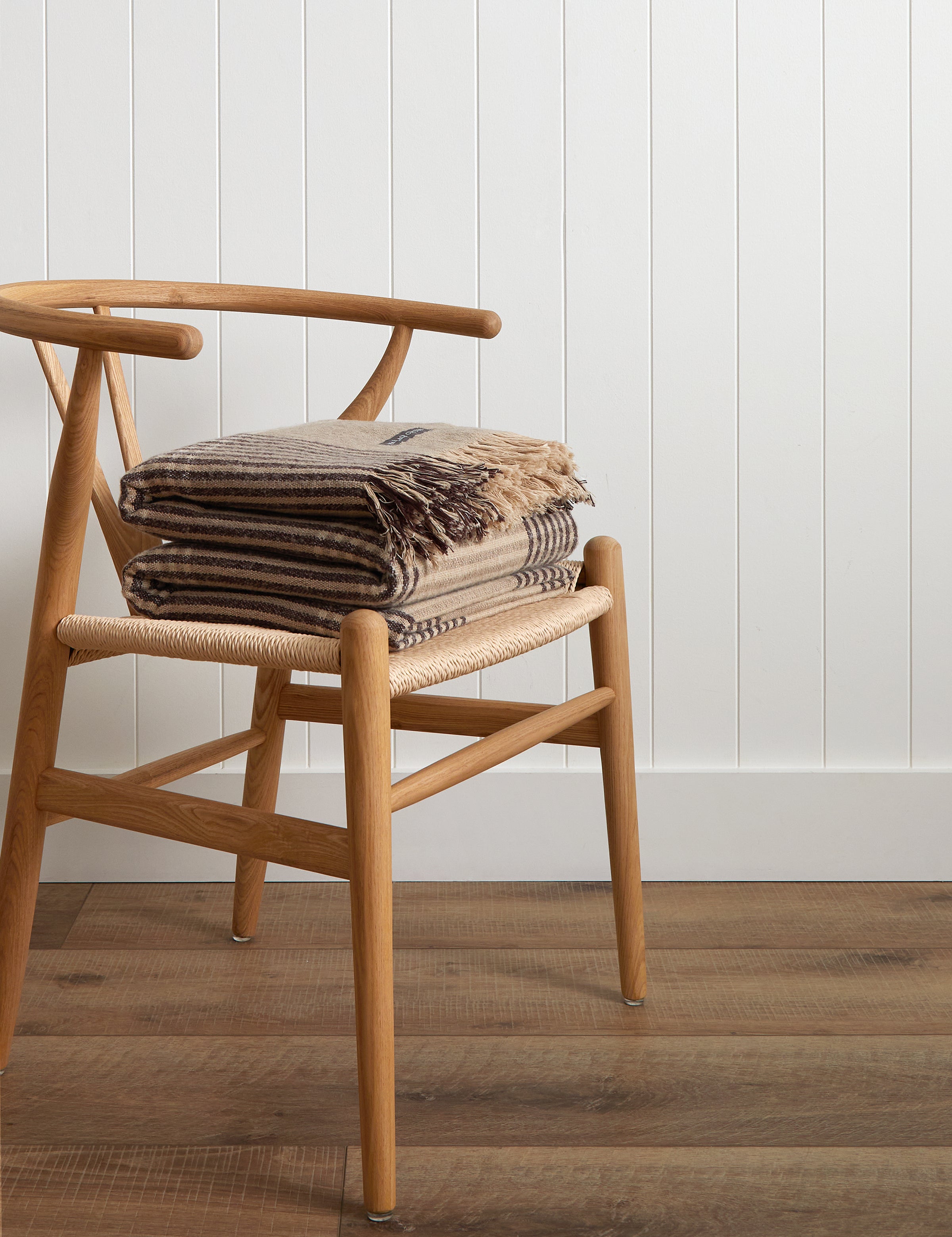 Winslow Woollen Blanket | Cocoa Natural-1