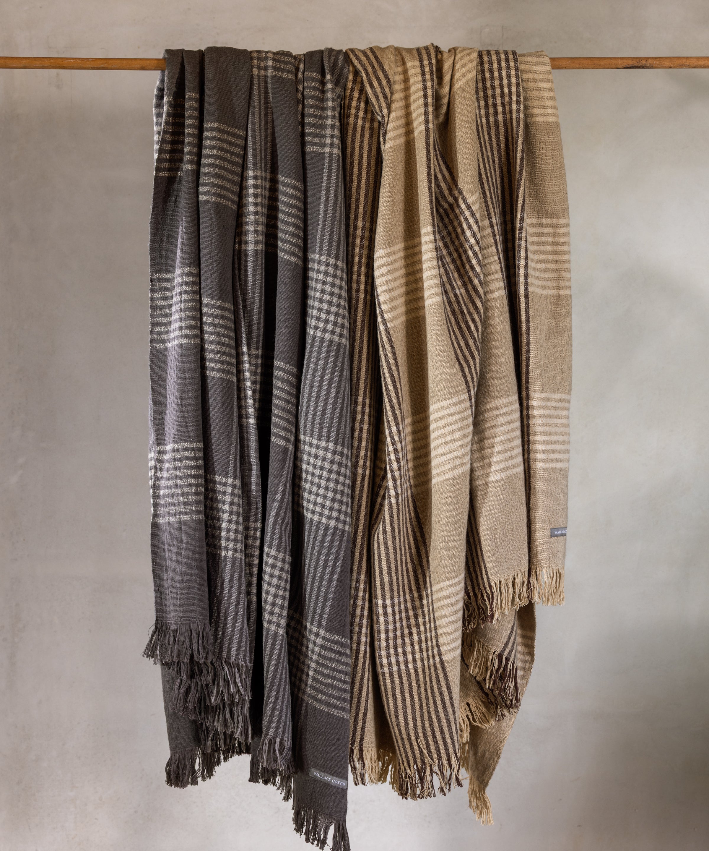 Winslow Woollen Blanket | Cocoa Natural-3