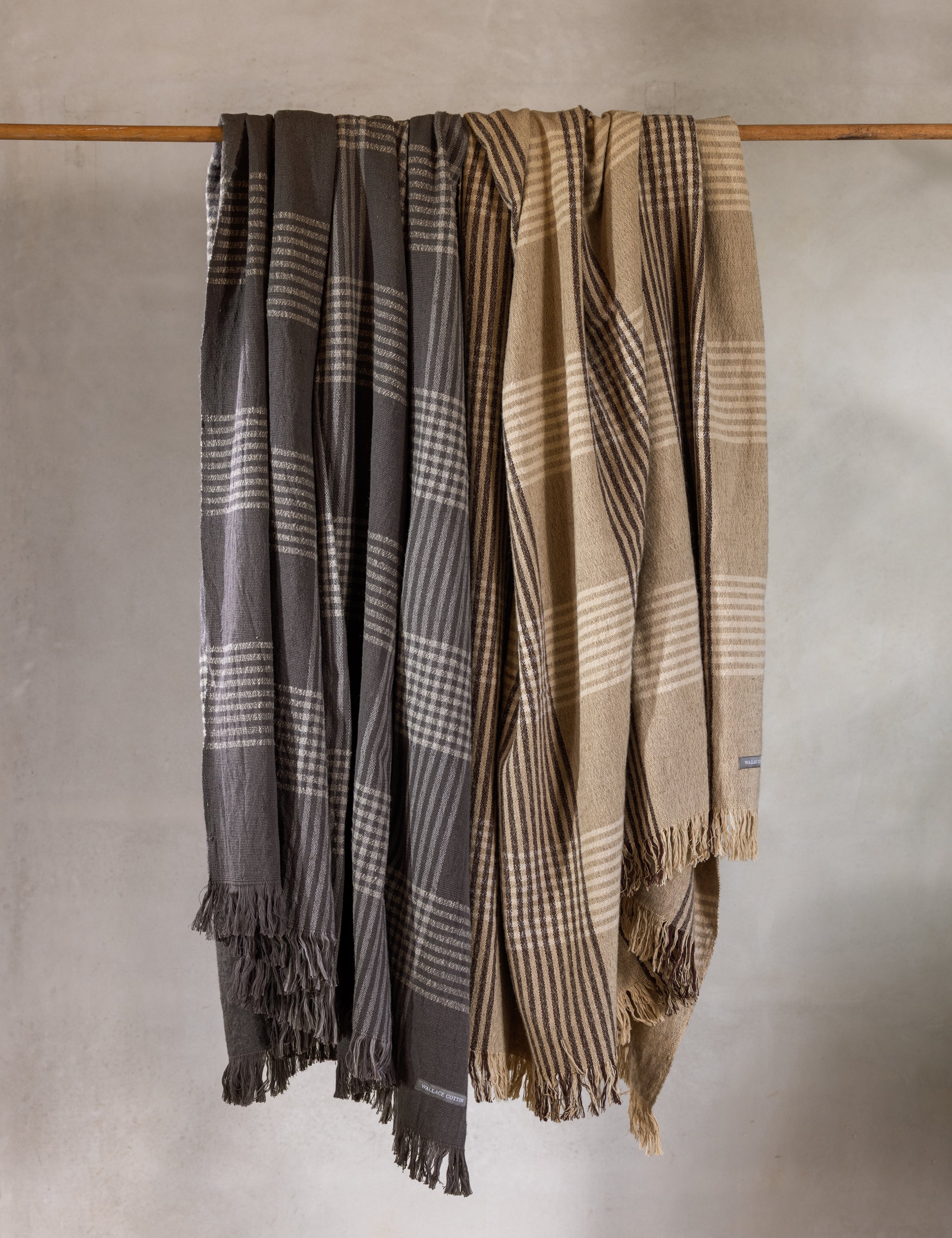 Winslow Woollen Blanket | Cocoa Natural-3