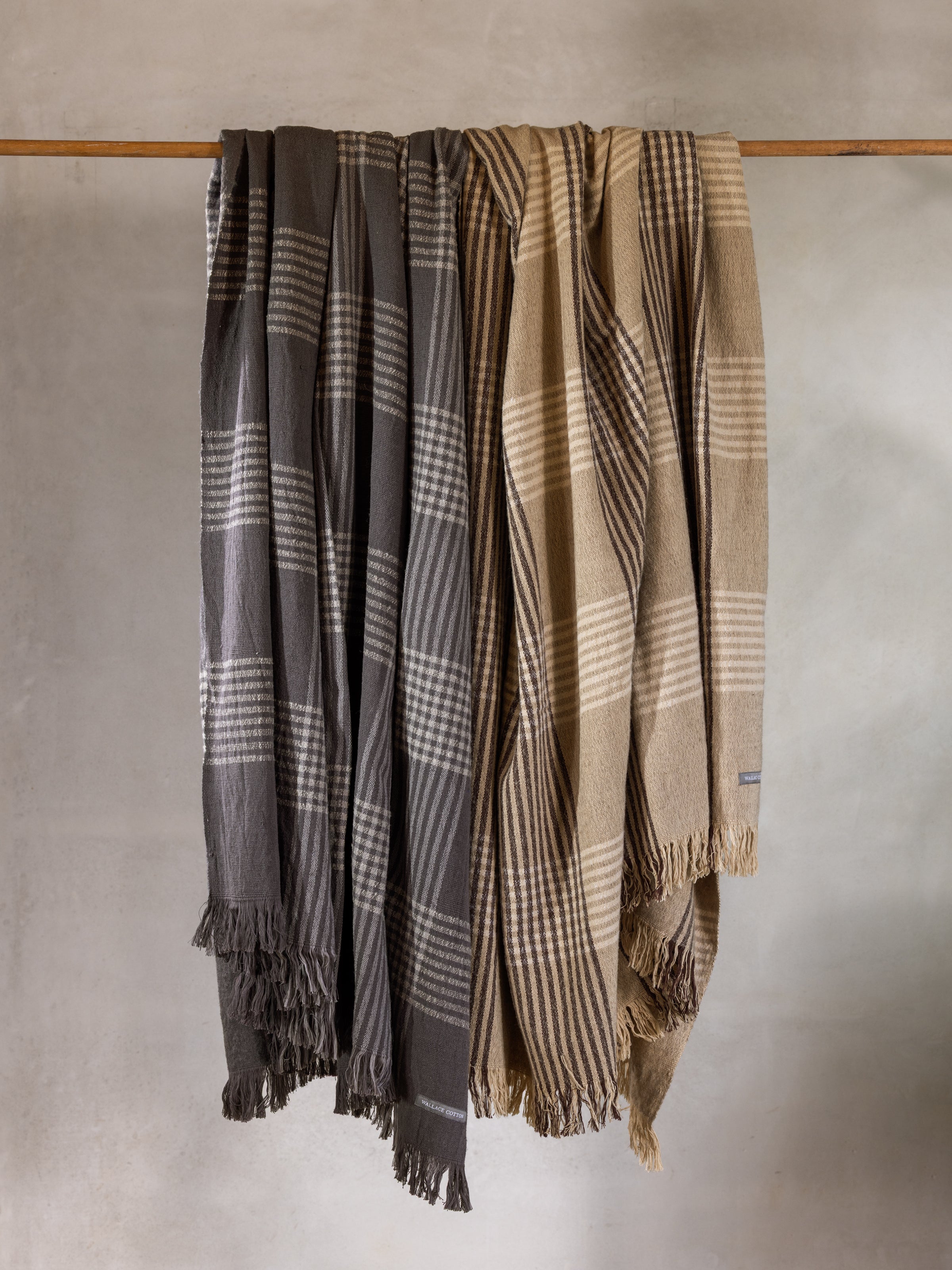 Winslow Woollen Blanket | Cocoa Natural-3